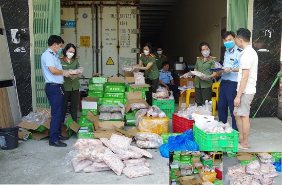Hà Nam: Thu giữ gần 1 tấn thực phẩm đông lạnh không rõ nguồn gốc