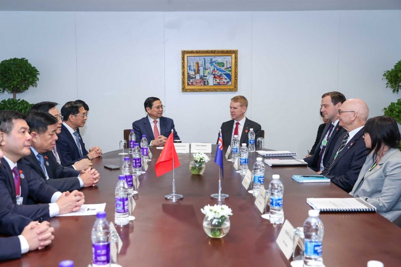 Thủ tướng Phạm Minh Chính khẳng định, Việt Nam coi trọng và mong muốn thúc đẩy quan hệ Đối tác chiến lược với New Zealand