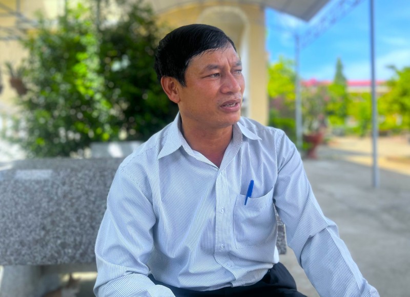 Thầy Nguyễn Bảo Toàn - Phó hiệu trưởng Trường THPT Lê Trung Kiên. Ảnh: Minh Toàn
