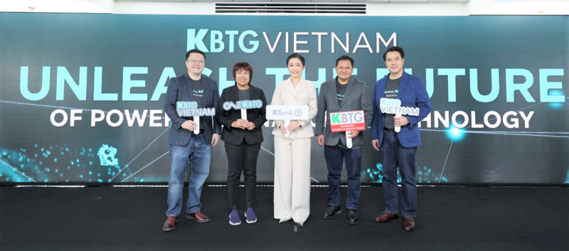 Ban lãnh đạo KBTG và KBank cùng tham dự lễ khai trương chính thức văn phòng KBTG Việt Nam đặt tại TP. Hồ Chí Minh vào ngày 22/6 vừa qua