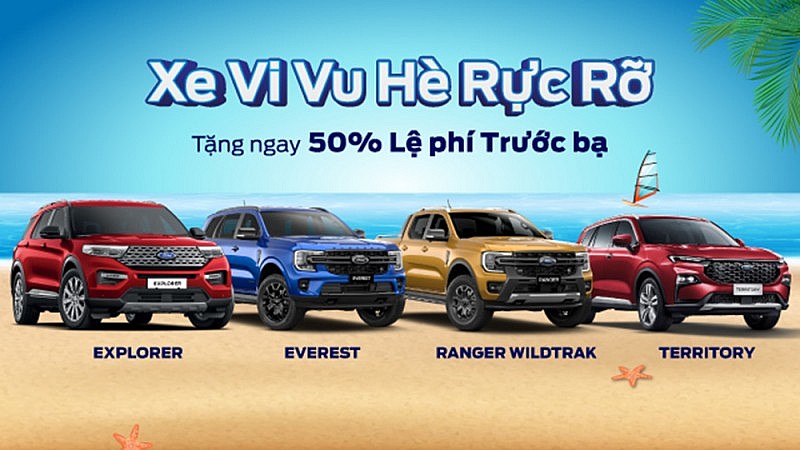 Ford Việt Nam và hệ thống đại lý ưu đãi cho khách hàng mua xe trong tháng 7/2023