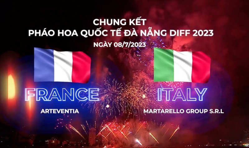Link xem trực tiếp Chung kết Lễ hội pháo hoa quốc tế Đà Nẵng, ngày 8/7/2023: Đội Pháp và Ý