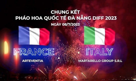 Link xem trực tiếp Chung kết Lễ hội pháo hoa quốc tế Đà Nẵng, ngày 8/7/2023: Đội Pháp và Ý