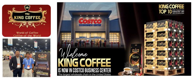 Thương hiệu King Coffee đã thâm nhập vào hệ thống Costco Wholesale