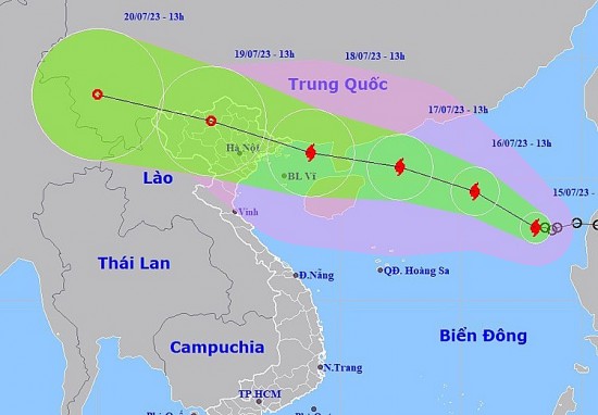 Áp thấp nhiệt đới chuyển thành Bão số 1 năm 2023 (bão TALIM)