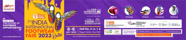 Mời tham dự Hội chợ Giày dép Quốc tế Ấn Độ 2023 (IIFF)