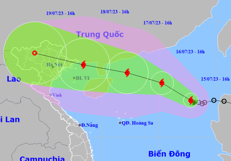 Bão số 1 tăng cấp nhanh, dự kiến đổ bộ khu vực Bắc Bộ