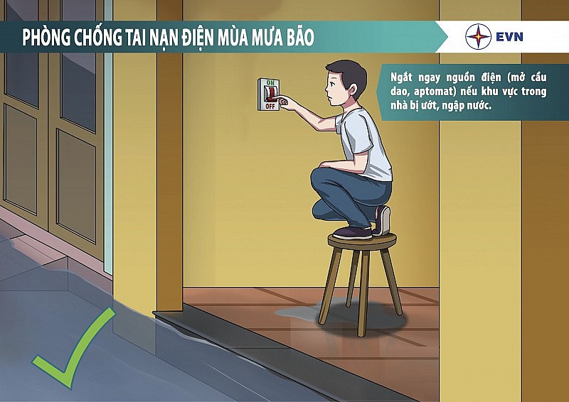 Ngành điện TP. Hồ Chí Minh khuyến cáo sử dụng điện an toàn trong mùa mưa bão