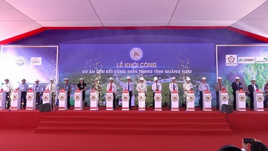 Khởi công dự án Liên kết vùng miền Trung tỉnh Quảng Nam 768 tỷ đồng