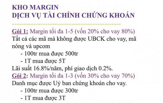 Cần làm điều tra rõ việc nhân viên công ty chứng khoán tự ý ký hợp đồng cho khách vay kho margin