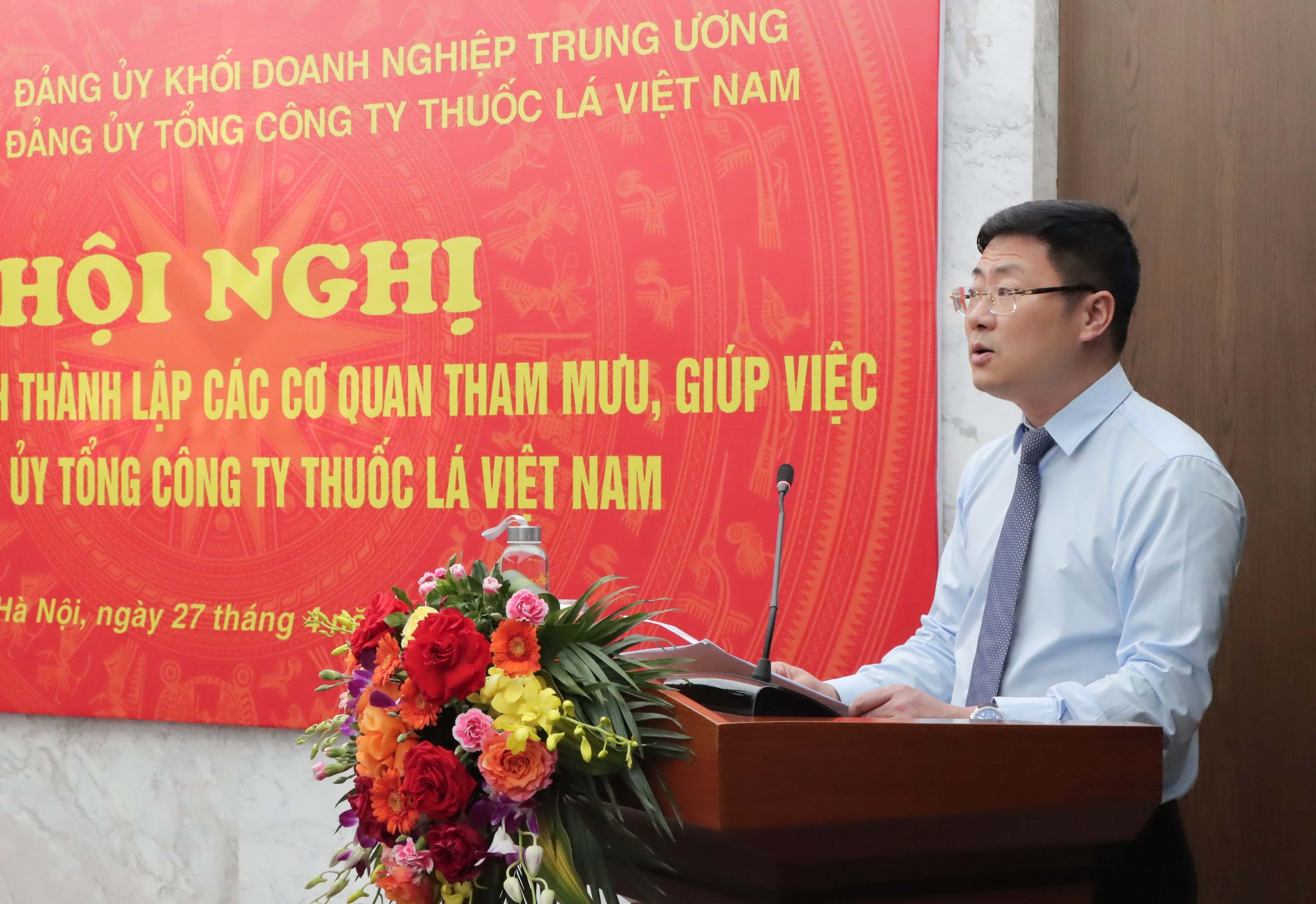 Thành lập các cơ quan tham mưu, giúp việc của Đảng ủy Tổng công ty Thuốc lá Việt Nam
