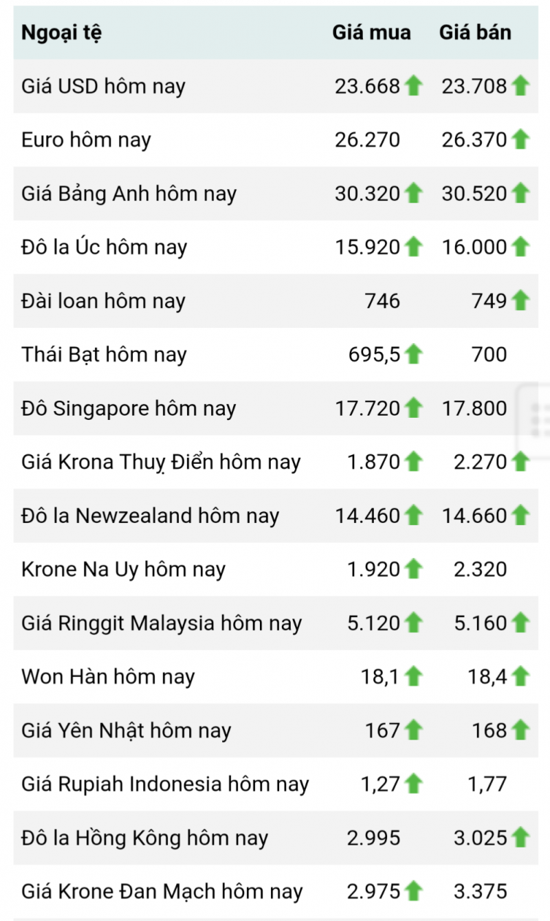 Tỷ giá Euro hôm nay 23/7/2023: Ít biến động