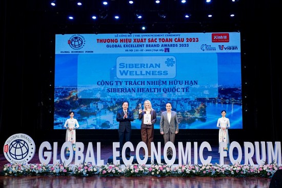 Siberian Wellness lập hat-trick với 3 giải thưởng tại Lễ vinh danh “Thương hiệu xuất sắc toàn cầu 2023”
