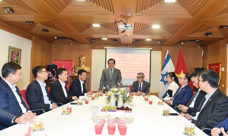 Bộ trưởng Nguyễn Hồng Diên tham gia đoàn Phó Thủ tướng Chính phủ Trần Lưu Quang thăm Israel