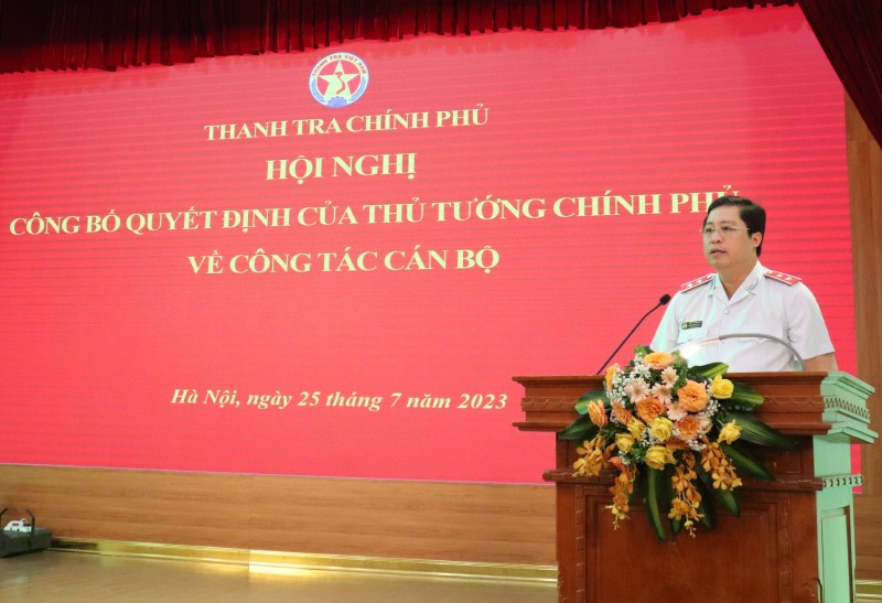 Bổ nhiệm ông Dương Quốc Huy giữ chức vụ Phó Tổng Thanh tra Chính phủ