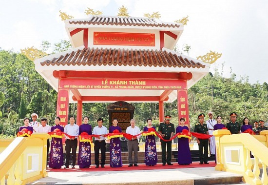 Thừa Thiên Huế: Khánh thành Nhà tưởng niệm liệt sĩ trên tuyến đường 71