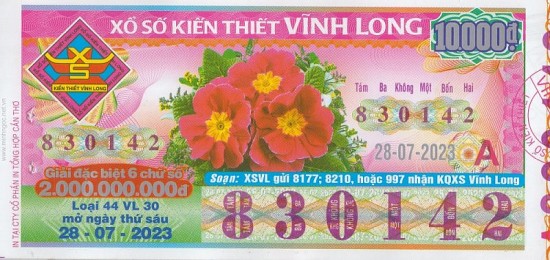 XSVL 28/7|Kết quả xổ số Vĩnh Long hôm nay ngày 28/7/2023|KQXSVL thứ sáu ngày 28 tháng 7