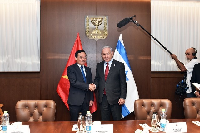 Phó Thủ tướng Trần Lưu Quang hội đàm với Thủ tướng Israel B. Netanyahu