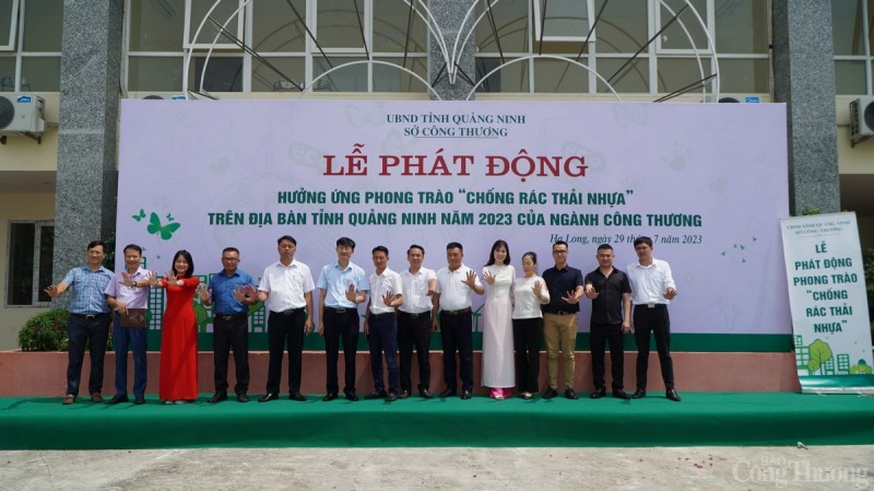 Sở Công Thương Quảng Ninh phát động hưởng ứng phong trào “Chống rác thải nhựa” ngành Công Thương năm 2023.