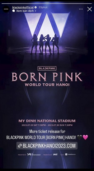 HOT: Ban tổ chức mở lại cổng bán vé concert BlackPink ngày 2, cơ hội cho người hâm mộ