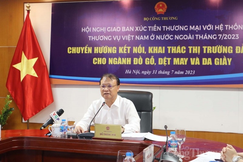 Hội nghị giao ban xúc tiến thương mại với hệ thống thương vụ Việt Nam tháng 7/2023