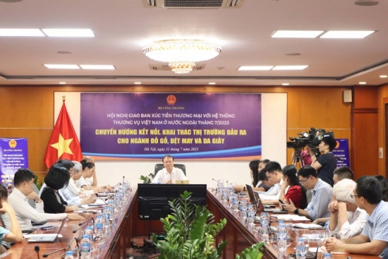 Hội nghị giao ban xúc tiến thương mại với hệ thống thương vụ Việt Nam tháng 7/2023