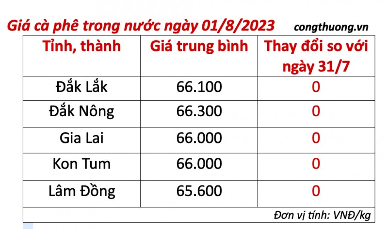 Giá cà phê hôm nay ngày 1/8/2023: Giá cà phê trong nước có tiếp tục giảm?