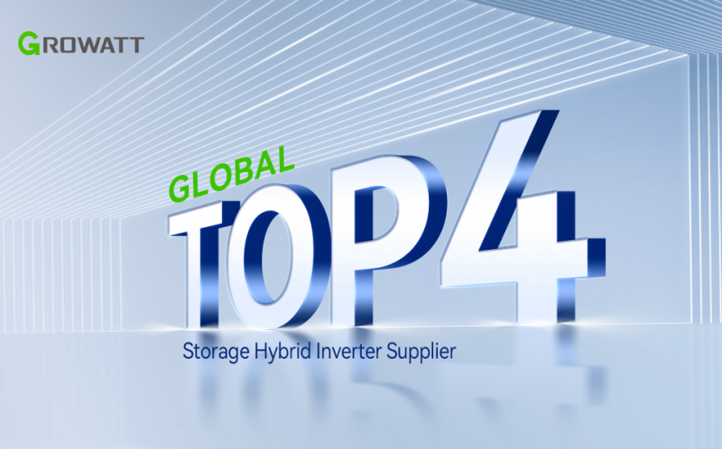 Growatt lọt Top 4 về cung cấp biến tần lưu trữ Hybrid lớn nhất toàn cầu