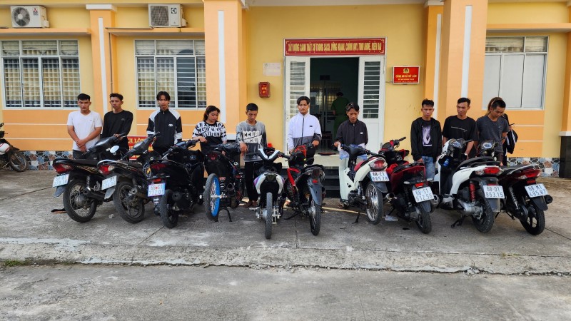 Kiên Giang: Ngăn chặn nhóm thanh niên tụ tập đua xe trái phép