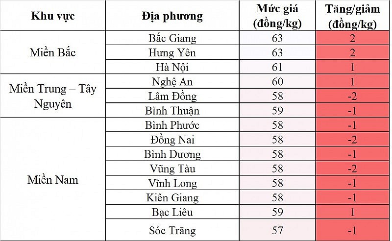 Giá heo hơi hôm nay ngày 5/8/2023: Biến động trái chiều từ 1.000 đến 2.000 đồng/kg