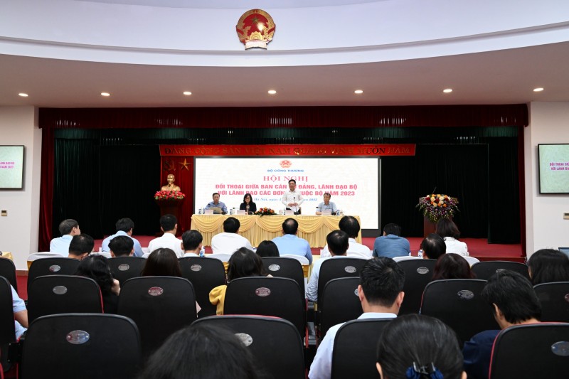 Hội nghị đối thoại giữa Ban cán sự đảng, lãnh đạo Bộ Công Thương và lãnh đạo các đơn vị thuộc Bộ
