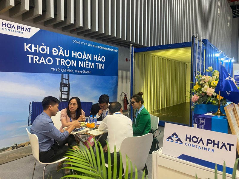 Container Hòa Phát nổi bật tại Triển lãm quốc tế Logistics Việt Nam 2023