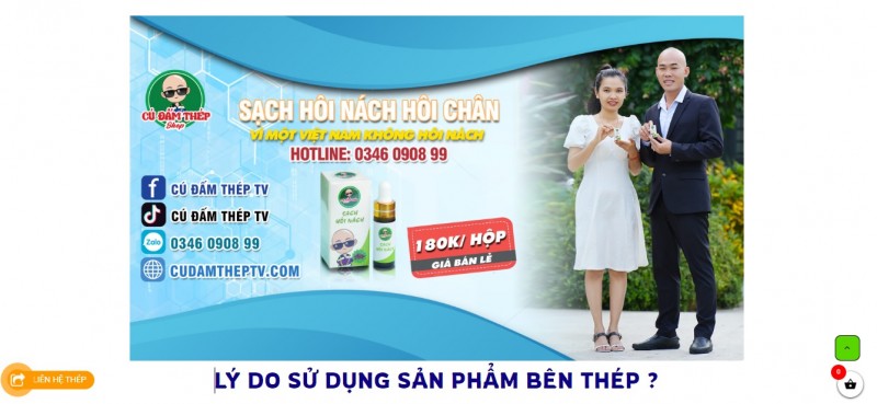 Méo mặt vì sử dụng sản phẩm do Cú Đấm Thép TV quảng cáo