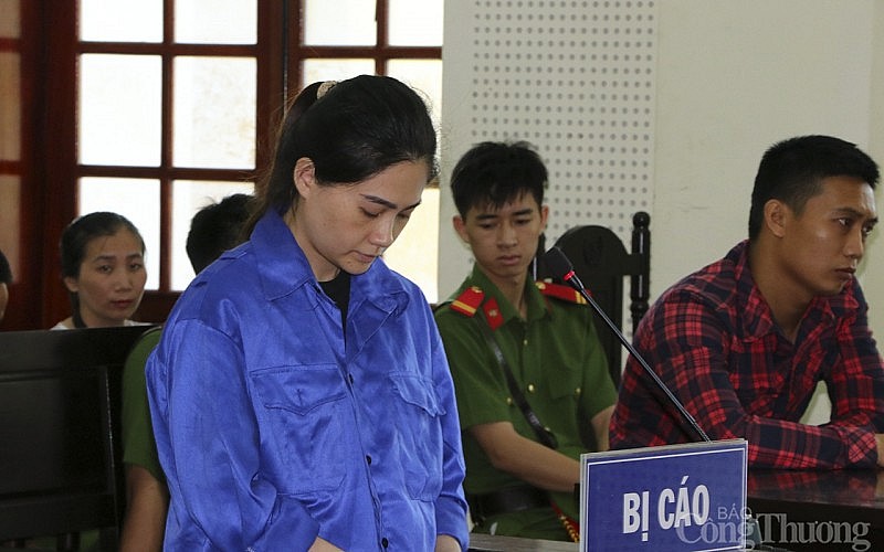 Bị cáo Cao Thị Thu Hà tại phiên tòa sơ thẩm 