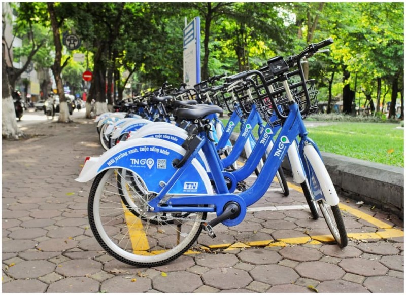 Hà Nội: 1.000 xe đạp công cộng đi vào hoạt động, với 79 điểm cho thuê