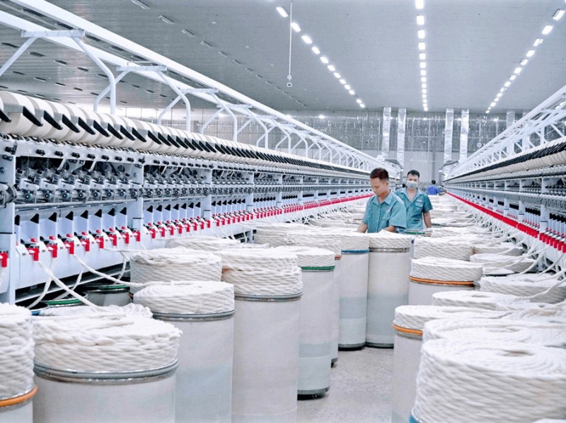 Dây chuyền sản xuất của Công ty TNHH Logitex (Cụm công nghiệp Vũ Ninh, Kiến Xương)  - Ảnh: Sở Công Thương Thái Bình