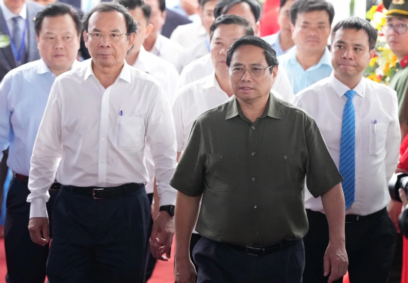 Thủ tướng Chính phủ Phạm Minh Chính cùng lãnh đạo các Bộ, ngành Trung ương dự lễ khởi công các công trình quan trọng dự án sân bay Long Thành 