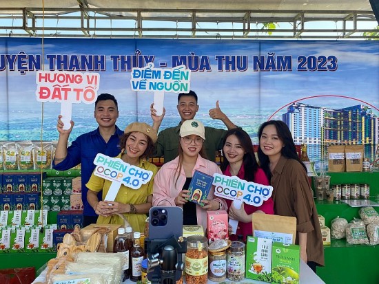 Phú Thọ: Phiên chợ OCOP 4.0 huyện Thanh Thủy thu hút hơn 5 triệu lượt xem