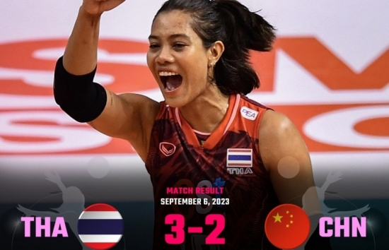 Kết quả chung kết bóng chuyền nữ Thái Lan 3 - 2 Trung Quốc: Thái Lan có chiến thắng nghẹt thở