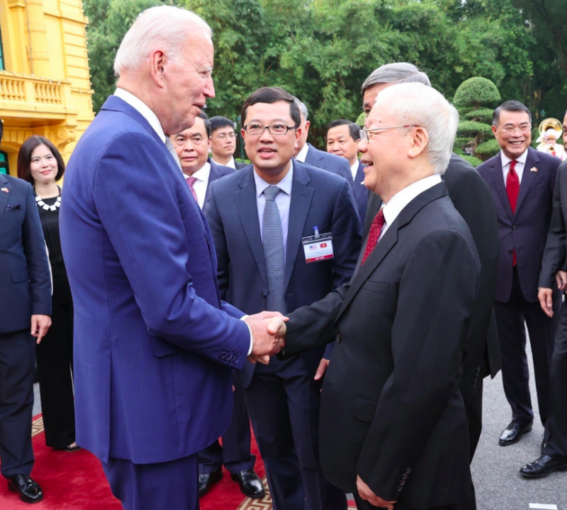 Tổng Bí thư Nguyễn Phú Trọng sẽ chủ trì Lễ đón trọng thể Tổng thống Hoa Kỳ Joe Biden