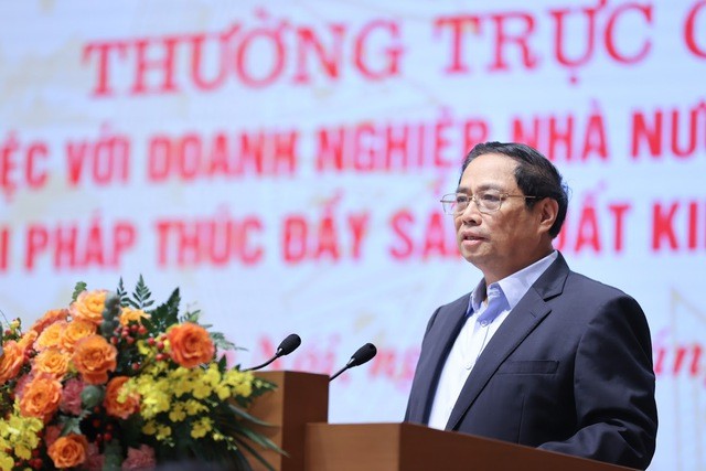Thủ tướng Phạm Minh Chính phát biểu mở đầu Hội nghị - Ảnh: VGP
