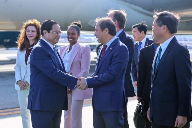 Thủ tướng Phạm Minh Chính đã đến Hoa Kỳ, chuẩn bị dự kỳ họp của Đại hội đồng Liên Hợp Quốc