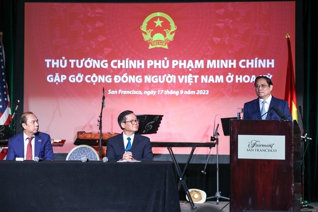 Thủ tướng Phạm Minh Chính gặp gỡ cộng đồng người Việt Nam tại Hoa Kỳ
