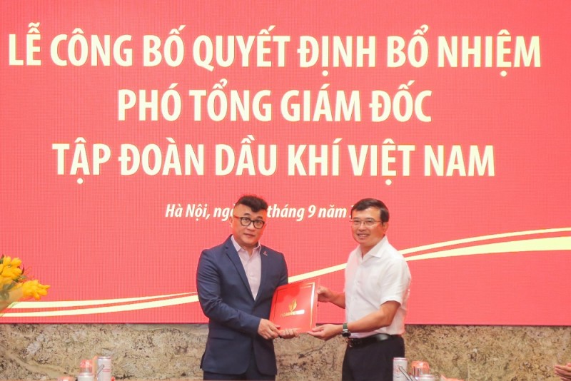 Ông Phan Tử Giang được bổ nhiệm giữ chức Phó Tổng giám đốc Tập đoàn Dầu khí Việt Nam