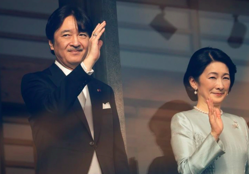 Hoàng Thái tử Nhật Bản Akishino và phu nhân - Ảnh: Reuters