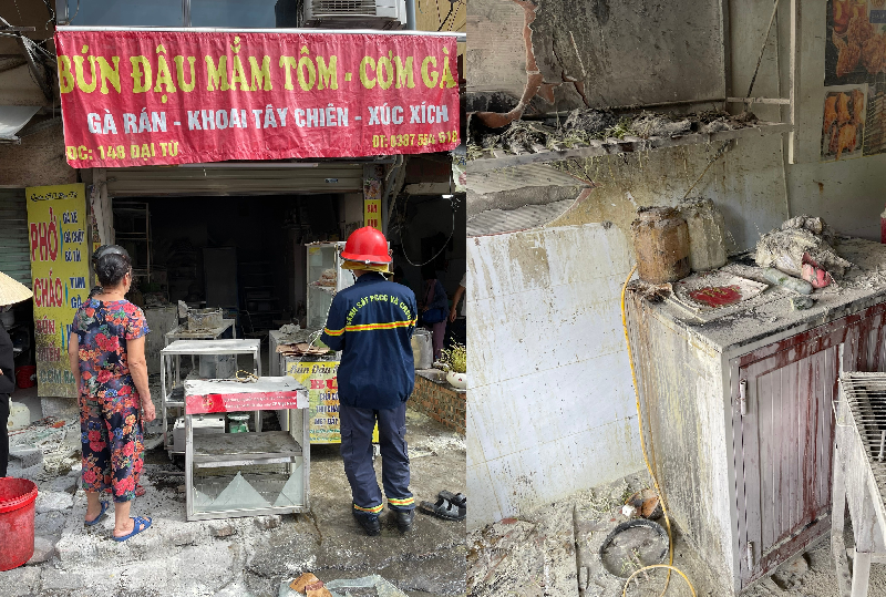 Kịp thời dập tắt đám cháy ở quận Hoàng Mai, Hà Nội