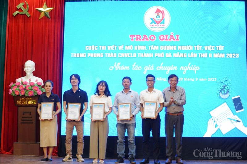Đà Nẵng: Trao giải cuộc thi viết về người tốt, việc tốt trong phong trào công nhân