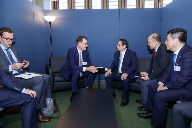 Thủ tướng Chính phủ Phạm Minh Chính đã tiếp Tổng Giám đốc Tổ chức Phát triển công nghiệp Liên Hợp Quốc (UNIDO) Gerd Muller