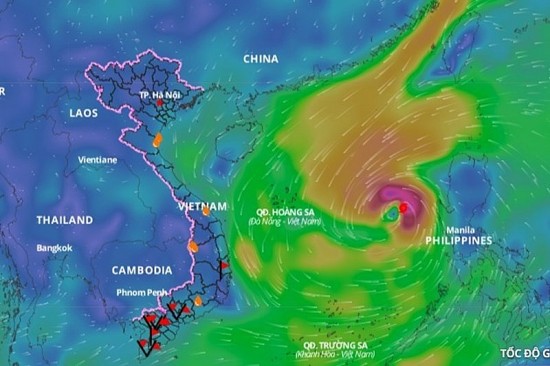 Biển Đông xuất hiện vùng áp thấp gây thời tiết nguy hiểm, đề phòng dông lốc