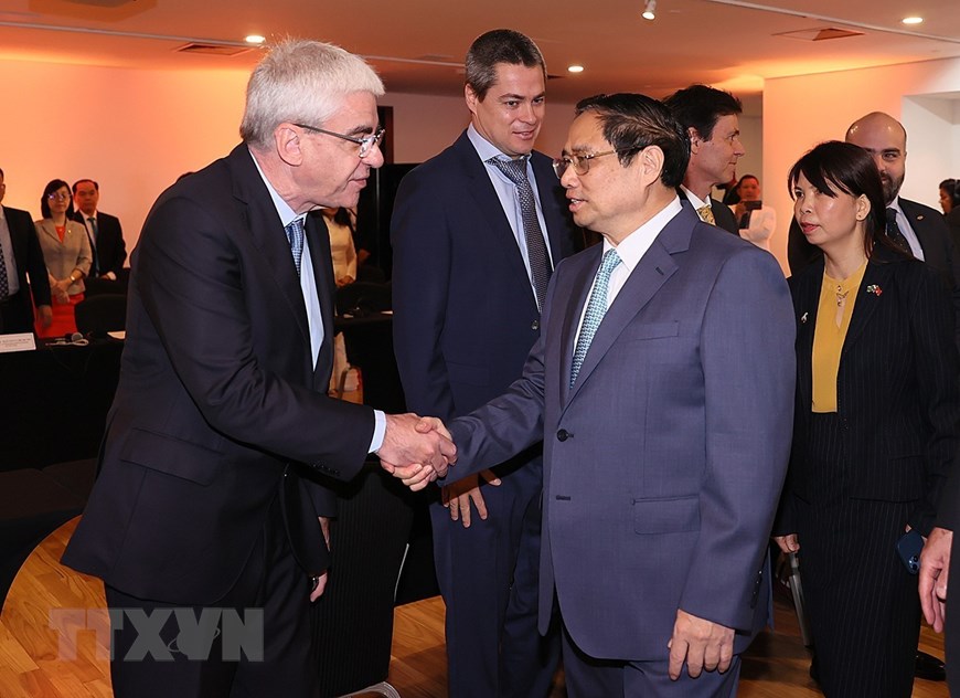 Thủ tướng Phạm Minh Chính tọa đàm với các doanh nghiệp Brazil